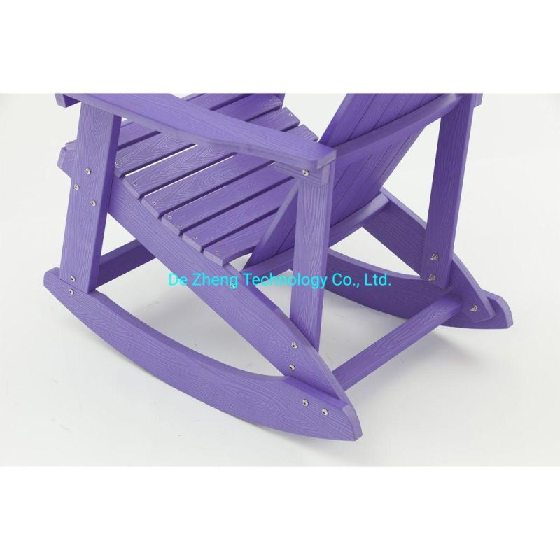 Outdoor Patio Plastic Wood Adirondack Garden Leisure Chair Wooden Rocking Beach Chair