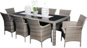 Outdoor Garden Aluminum Rattan Wicker Furniture Dining Seater Chair Table
