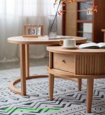 Nordic Style Living Room with Coffee Table Wooden Coffee Table with Wooden Frame Living Room Furniture 2 Tier