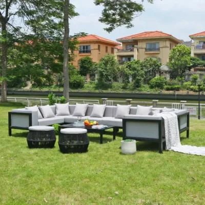 Wholesale Modern Style Aluminum Frame Furniture Outdoor Sofa for Home Hotel Garden Patio