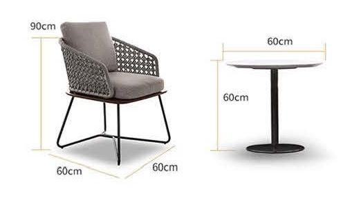 Modern Lasted Design Outdoor Furniture Metal Leg Rattan Woven Outdoor Garden Leisure Single Two Seater Sofa
