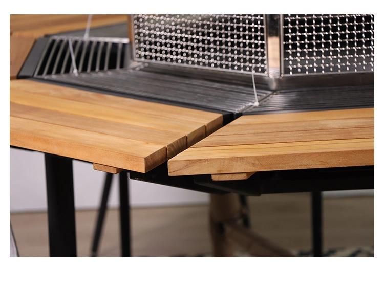 Rattan + Aluminium Simple Foshan Hotel Furniture Garden Dining Set