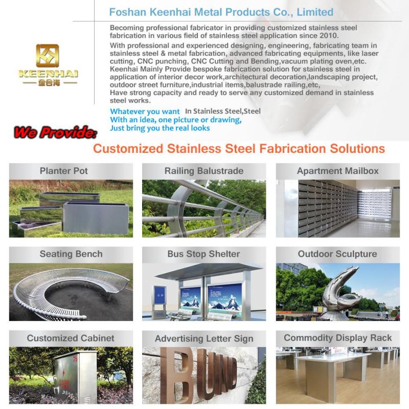 Customized 304 Free Standing Stainless Steel Apartment Postbox