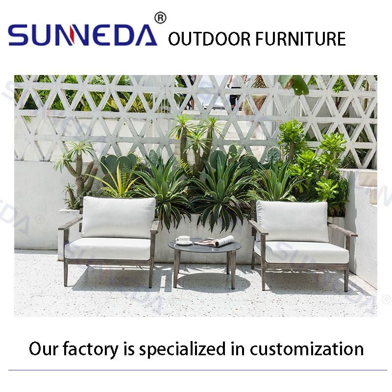 Outdoor Pool Garden Gazebo Wood Frame Outdoor Sofa Furniture