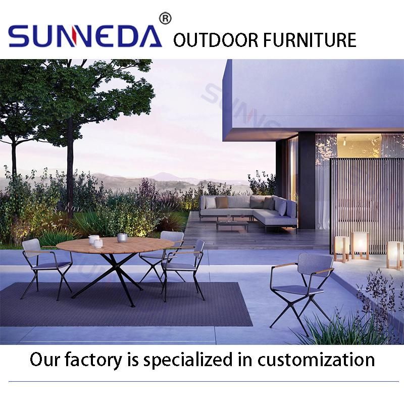 Hot Sale Rock Plate Tabletop Modern Outdoor Dining Set