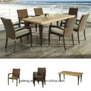 Outdoor Garden Banquet Chair &amp; Table Dining Set High Quality Restaurant Dining Set (YT362)