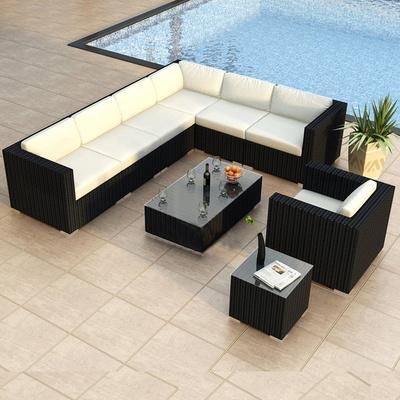 Outdoor Combination Living Room Rattan Sofa Outdoor Rattan Sofa