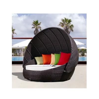 H-Patio Outdoor Garden Furniture for Wicker Rattan Sun Bed