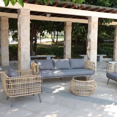 Combination Unfolded Darwin or OEM by Sea Rattan Sofa Villa Furniture