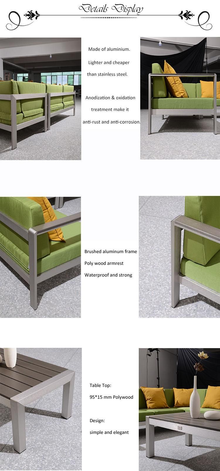 Customized Modern Patio Leisure Sofa Set Outdoor Furniture