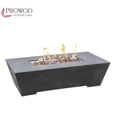 Cast Concrete Cement Night Warmth High Kilowatt BTU Fire Table