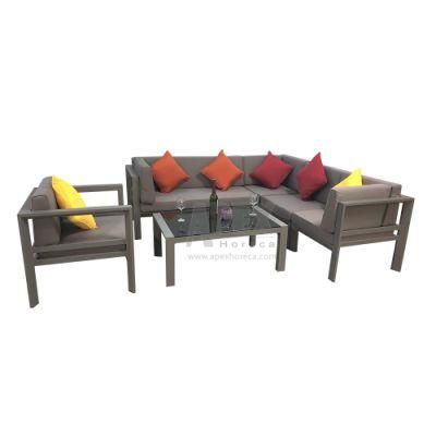 Modern Luxury High Quanlity Home Designer Living Room Fabric Aluminum Sofa Sets