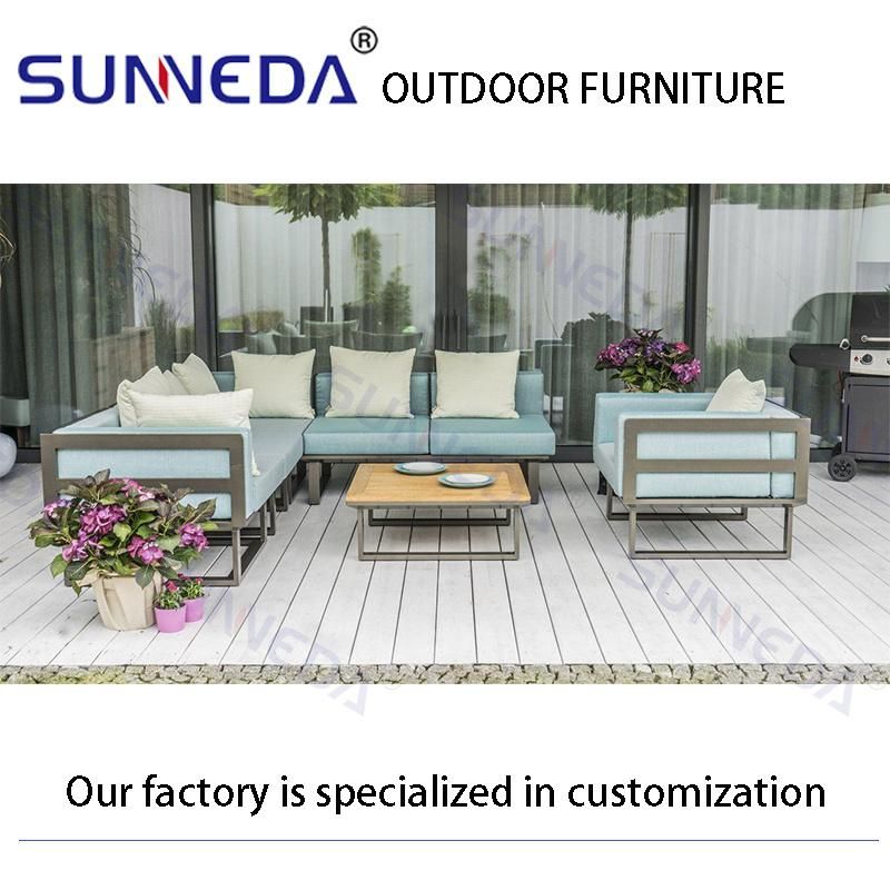 High Quality Modern Modular Lounge Patio Furniture High-End Outdoor Furniture Fabric Outdoor Sofa