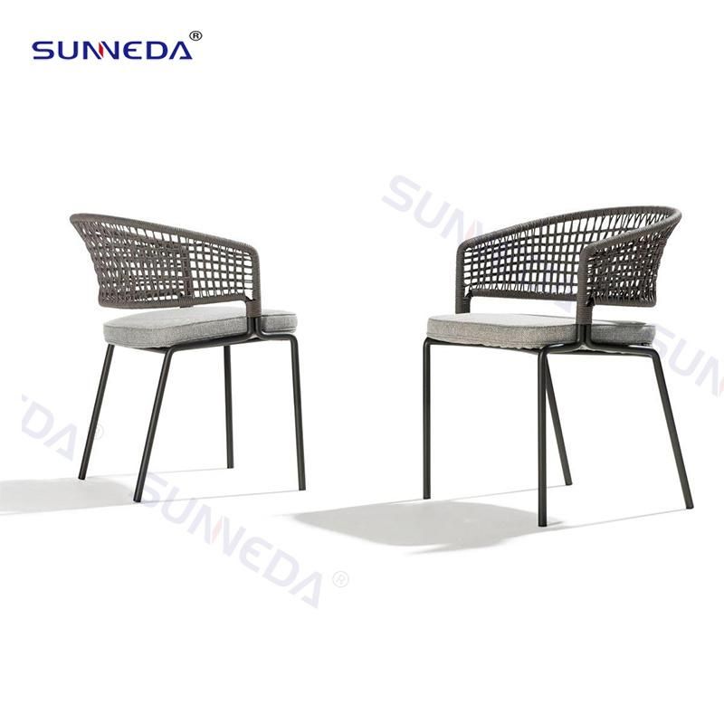 High Quality Garden Furniture Table Set with Pure Hand Rope