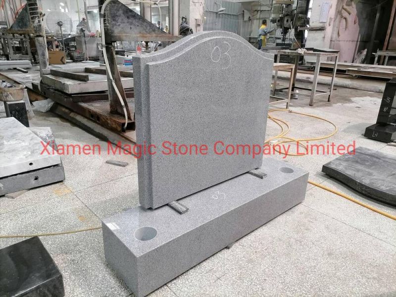 Cheap Small Grey Granite Stone Slabs Grave Stone Tombstone