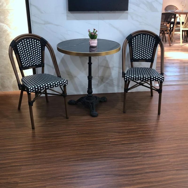 Stylish Water Proof Coffee Shop Outdoor Rattan Dining Chair