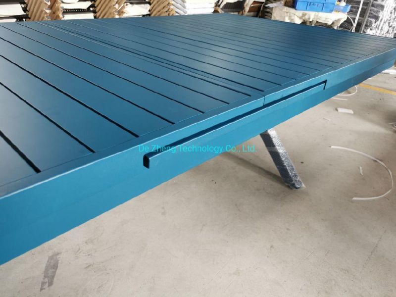 Commercial Coffee Shop Dining Extendable Furniture Aluminum Dining Extendable Table and Dining Restaurant Table