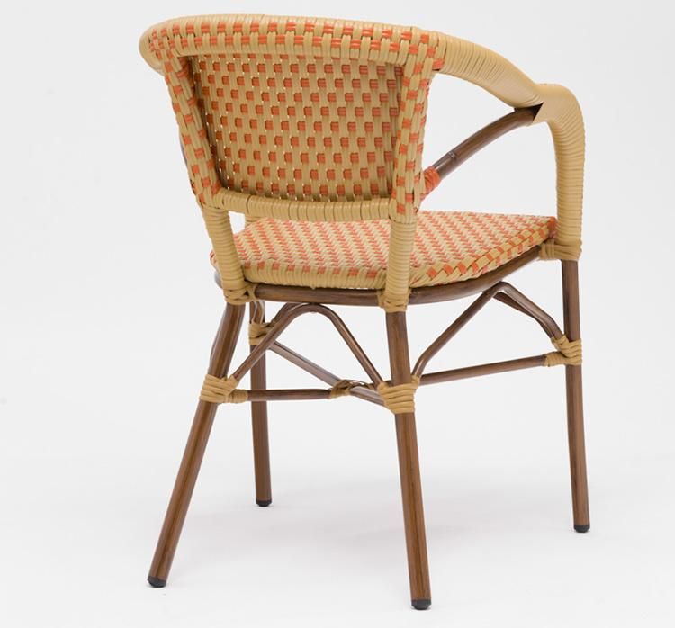 Excellent Quality Rattan Bistro Chairs French Style for Cafe
