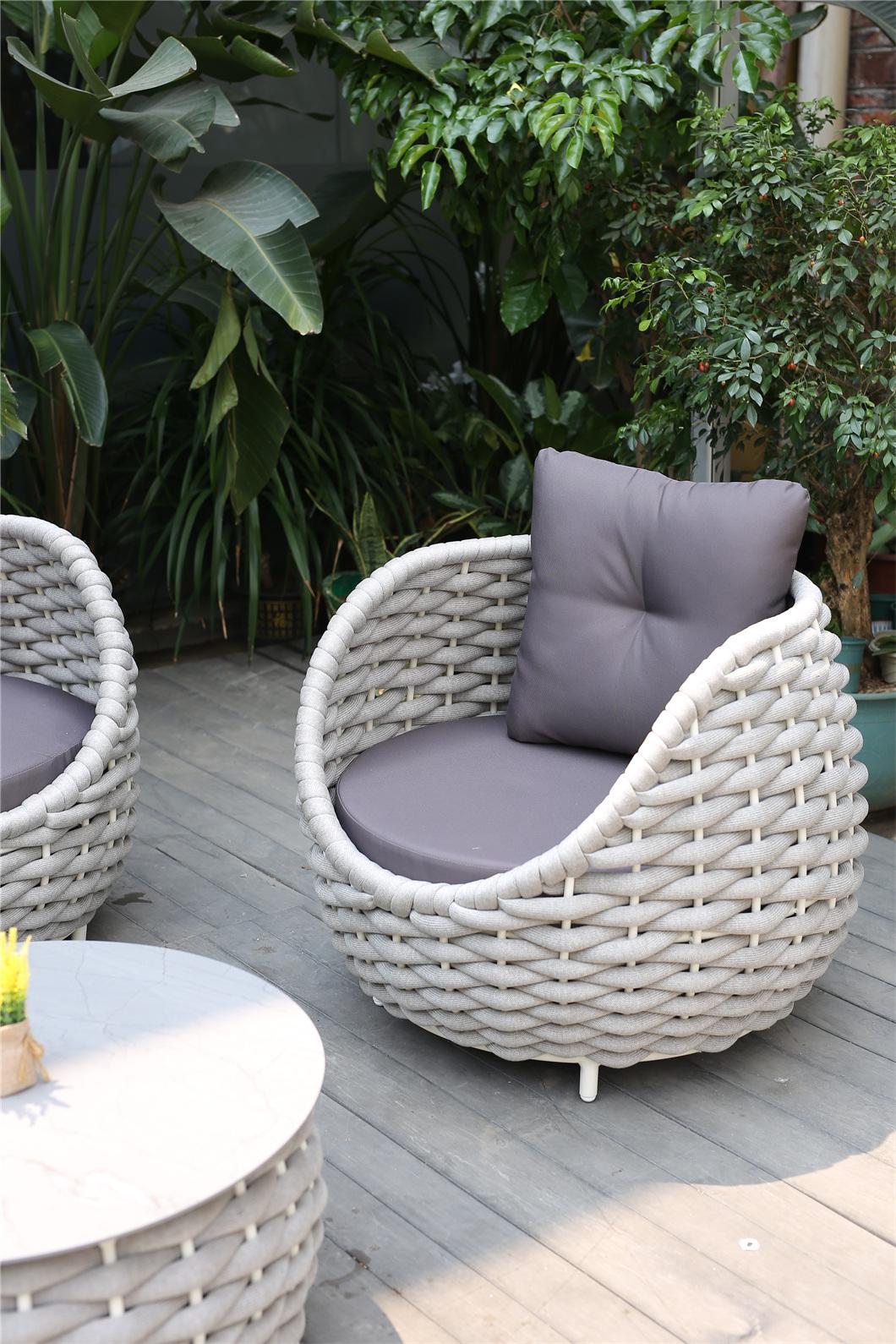New Style Rattan Outdoor Patio Garden Outdoor Rattan Round Furniture Sofa
