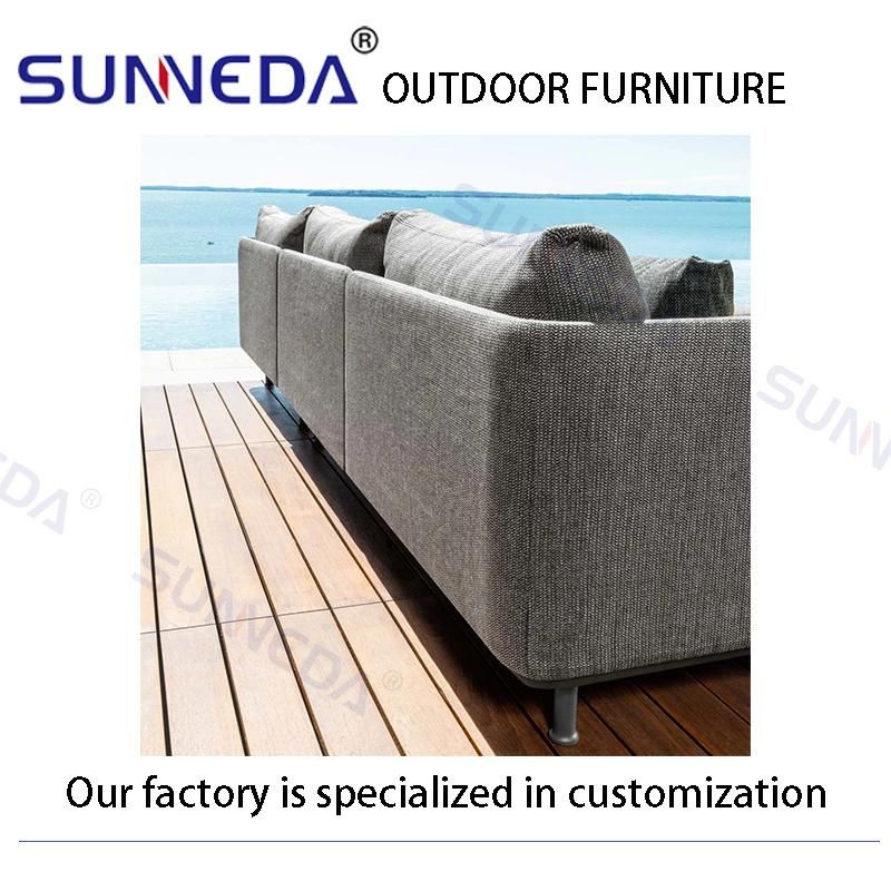 Villa Beach Comfortable Cushion High Quality Luxury Modern Backyard Pool Terrace Sofa Set