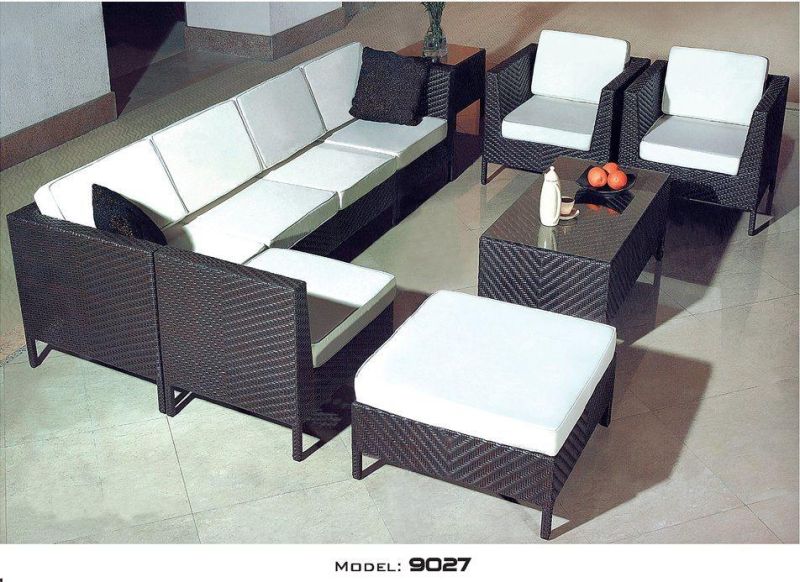 Wholesale Outdoor Furniture Wicker Woven Sofa Collection Outdoor Braiding Sofa