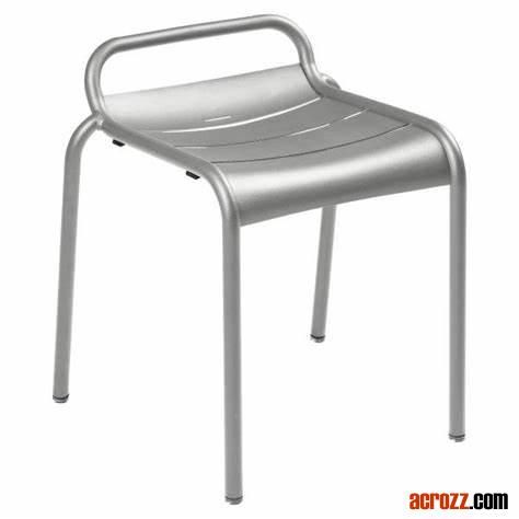 Stackable Outdoor Garden Furniture Stack Aluminum Luxembourg Stool Chair