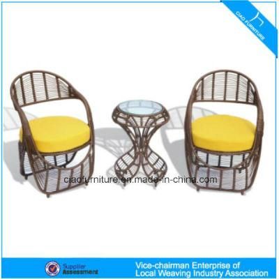 Modern Outdoor Furniture Wicker/Rattan Coffee Table and Chair