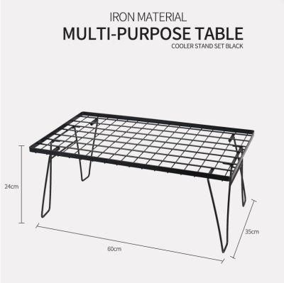 Outdoor Double Layer Portable Camping BBQ Grill Non-Stick Table