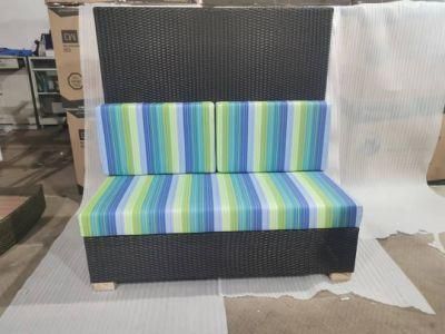 New Style PE Rattan Sofa Furniture Synthetic Rattan Hand Weaving Hotel Sofa