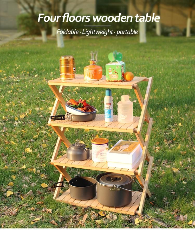 Safe and Friendly Beech Wood Luggage Carrier Table