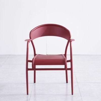 Aluminum Frame Stacking Metal Outdoor Park Armchair