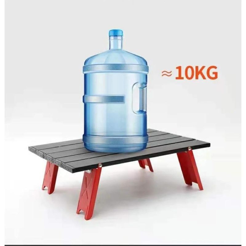 Portable Aluminum Alloy Mini Folding Beach Picnic Table Lightweight Compact Small Tea Dining BBQ Table for Travel Hiking Outdoor Camping Wyz20299