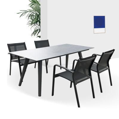 Metal European OEM Customized Foshan Rustic Dining Table Outdoor Chair