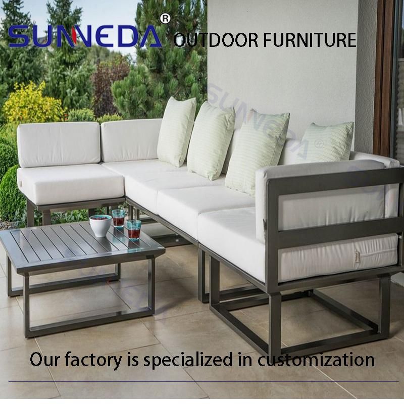 Contemporary Make Inclined Style Cloth Art Combination Sofa