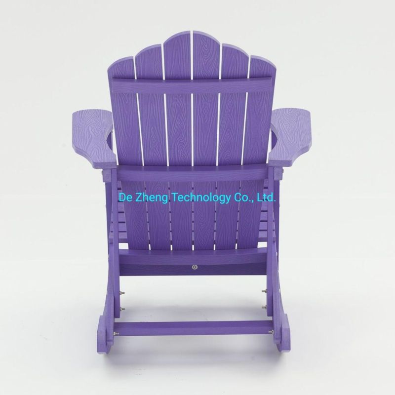 Outdoor Patio Plastic Wood Adirondack Garden Leisure Chair Wooden Rocking Beach Chair