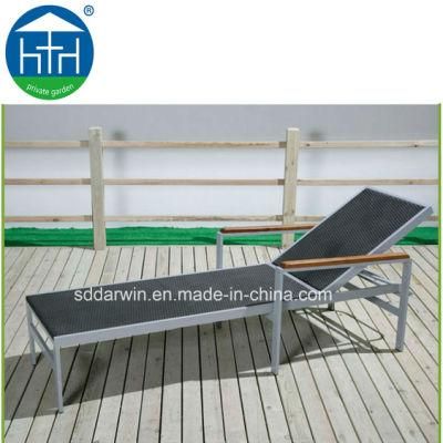 Elegant Beach Furniture Plastic Wicker Daybed Without Cushion