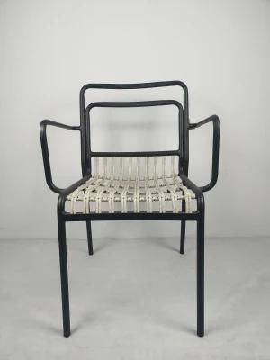 Top Quality Waterproof Project Customized Wicker Stackable Outdoor Cafe Leisure Bar Chair