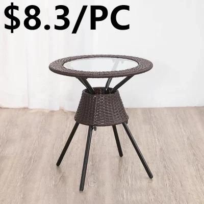 Cheap Modern Ergonomic Mesh Swivel Bistro Outdoor Rattan Chair and Table