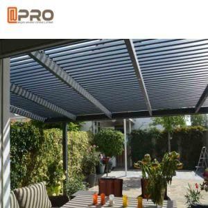 Motorized Garden Sunshade Aluminum Folding Louver Roof