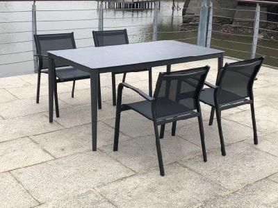 European Hotel OEM Cast Aluminum Patio Dining Set Garden Chair