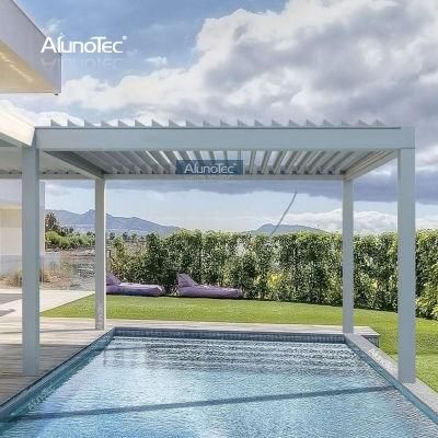 Automatic Louver Rainproof Pergola Metal Surprise Gazebos Build Modern Retractable Folding Gazebo Canopy