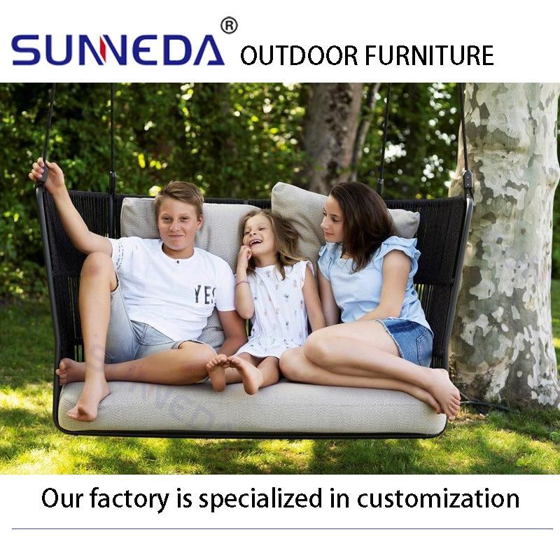 Outdoor Courtyard Villa Leisure High-Density Foam Hanging Sofa Furniture