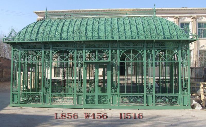 Iron Greenhouse Garden Conservatory