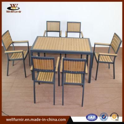 Leisure Patio Traditional Outdoor Popular Aluminum Polywood Furniture (MFPW-18107S)