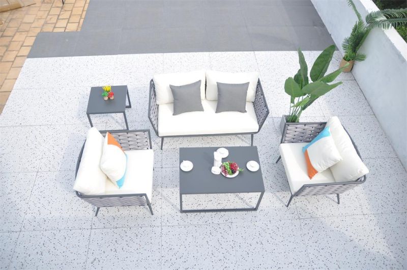 Modern Garden Furniture Sofa Patio Rattan Outdoor Lounge Set Hotel Home Leisure Sofa Set