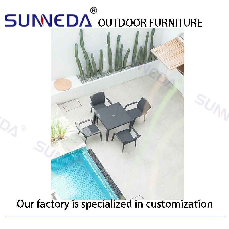 Warm European Styly Bar Dining Chair Outdoor Garden Furniture Set