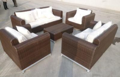 Chinese Round Wicker Outdoor Garden Rattan Furniture Sectional Sofa Set