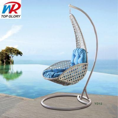 Rattan Outdoor Patio Swings Chair Wicker Adult Hanging Chair with Stand
