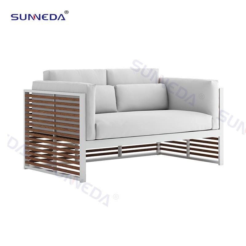 Modern Simple Style Aluminum Sofa Set Outdoor Leisure Sunlounge