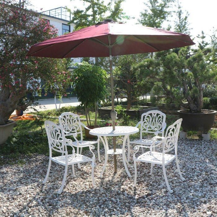 Outdoor Garden Umbrella Adjustable Beach Parasol Pool Solar Parasol